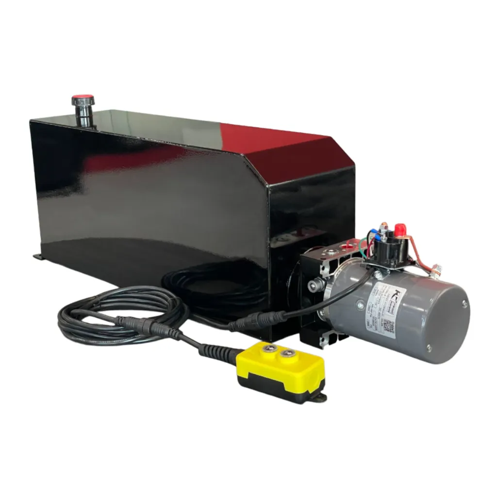 [KDC4K000068-9G] KTI HYDRAULIC PUMP KIT, 2 BUTTONS, SINGLE ACTING, 9-GALLON METAL RESERVOIR