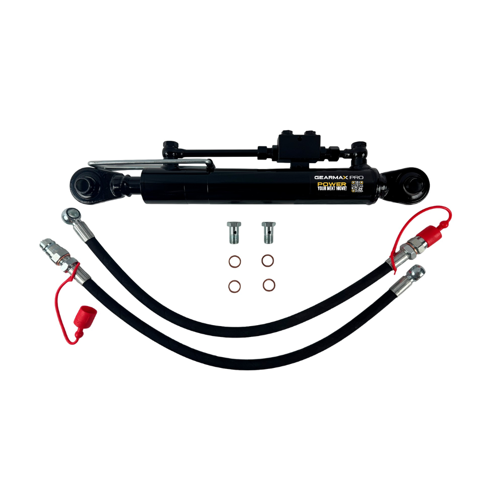 TOP LINK HYDRAULIC CYLINDER, 50 MM BORE, 30 MM ROD, 280 MM STROKE, 2,900 PSI (INCLUDES HOSE KIT)