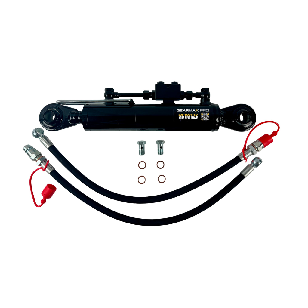 [TL-63-210MM-GX] TOP LINK HYDRAULIC CYLINDER, 63 MM BORE, 35 MM ROD, 210 MM STROKE, 2,900 PSI (INCLUDES HOSE KIT)