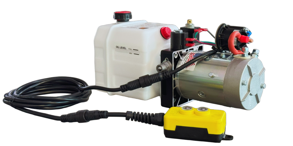 [DC4K000064] BOMBA HIDRÁULICA KTI 2 BOTONES, DOBLE ACCIÓN, 3 QUART (24 VOLT) 3,200/1,500PSI, 2.0 KW
