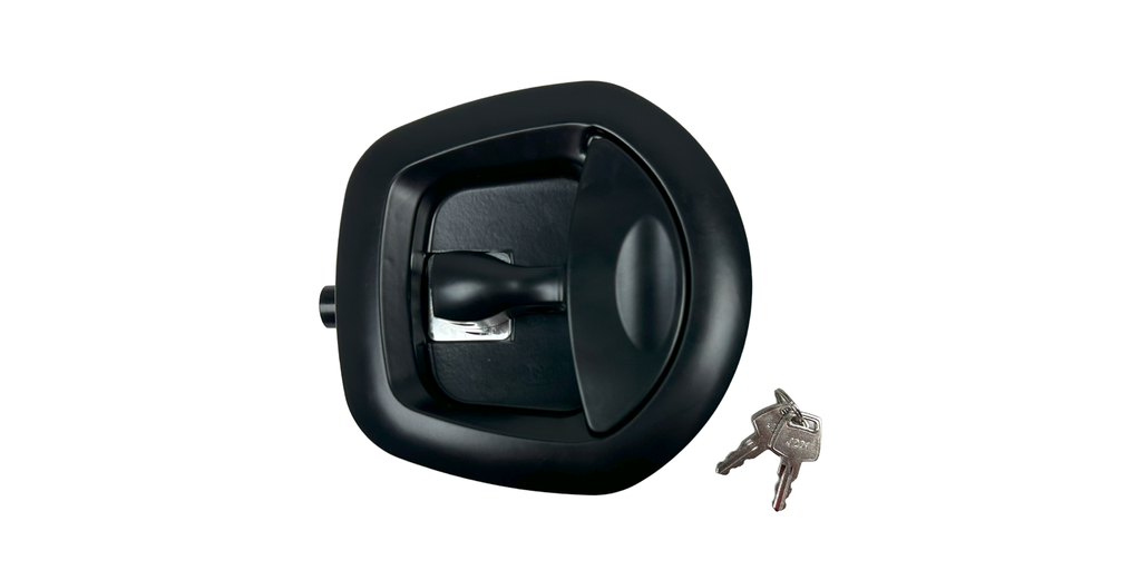 [A7892-211A] CERRADURA REFORZADA NEGRO/NEGRO CON LLAVE 