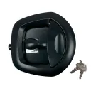 CERRADURA REFORZADA NEGRO/NEGRO CON LLAVE 