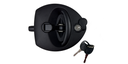 “U” TYPE LOCK BLACK/BLACK WITH KEY (NO HOLES)