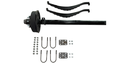 KIT DE EJE DE 8,000 LBS CON KIT DE MUELLES Y FRENOS ELECTRICOS (80"- 95")