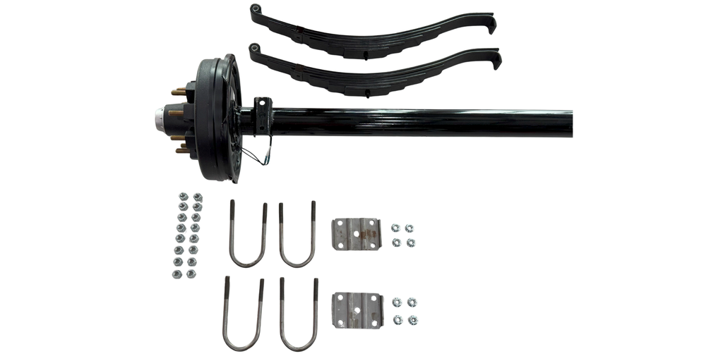 7,000 LB AXLE KIT WITH SPRING KIT AND ELECTRIC BRAKES (80"–95")