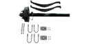 KIT DE EJE DE 7,000 LBS CON KIT DE MUELLES Y FRENOS ELECTRICOS (80"- 95") 