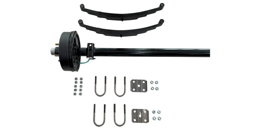 KIT DE EJE DE 3,500 LBS CON KIT DE MUELLES Y FRENOS ELECTRICOS (80"- 95")