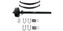 KIT DE EJE DE 3,500 LBS CON KIT DE MUELLES Y FRENOS ELECTRICOS (80"- 95")