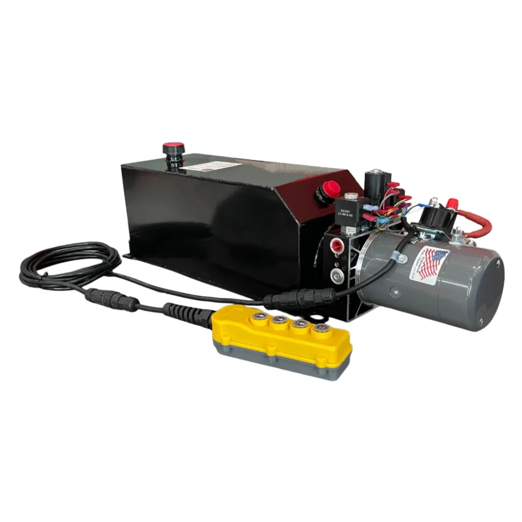 [KDC4K000069-4G] KTI HYDRAULIC PUMP KIT, 4 BUTTONS, SINGLE/DOUBLE ACTING, 4-GALLON METAL RESERVOIR