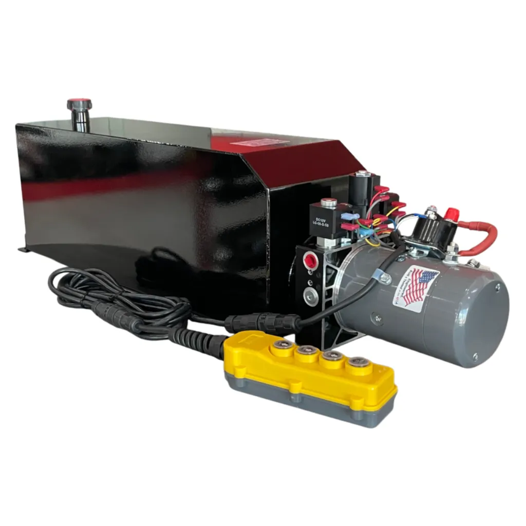 [KDC4K000069-8G] KTI HYDRAULIC PUMP KIT, 4 BUTTONS, SINGLE/DOUBLE ACTING, 8-GALLON METAL RESERVOIR