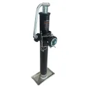 MANUAL JACK 2,000 LBS, ROUND, WITH WELDED BUSHING AND TOP HANDLE (TRAVEL 15")