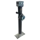 MANUAL JACK 2,000 LBS, ROUND, WITH WELDED BUSHING AND SIDE HANDLE (TRAVEL 15")