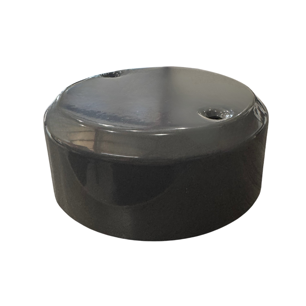 TAPA METÁLICA GRIS PARA MOTOR DE BOMBA HIDRÁULICA