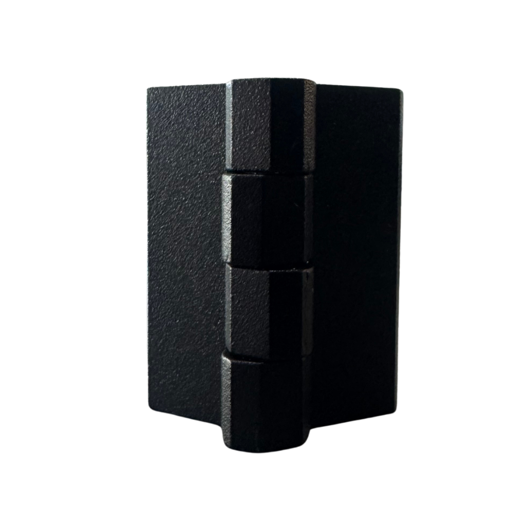 BISAGRA NEGRA CUADRADA DE ALEACION DE ZINC 40X40MM