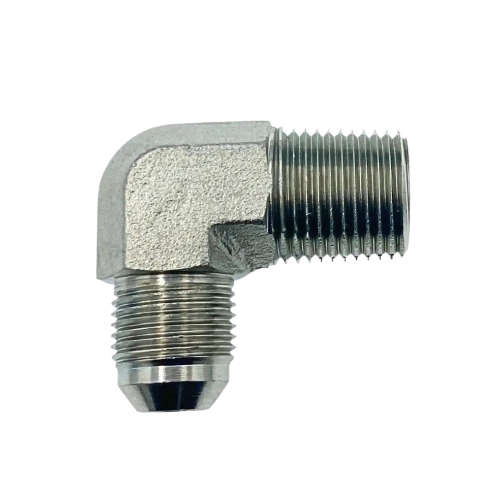 90 DEGREE JIC MALE 3/8" X 1/4" NPT MALE ELBOW