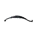 6 Leaf 1 Eye - Slipper Hook Spring 2" Wide 4,000 Lbs - Black