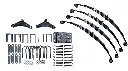Tandem Axle Complete Installation Kit For 2k-3.5k Axles