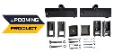 Tandem Axle 42,1/4" Axle Spacing Hanger Kit W/ Equalizers & Bolt On Hardware For 10k Axles