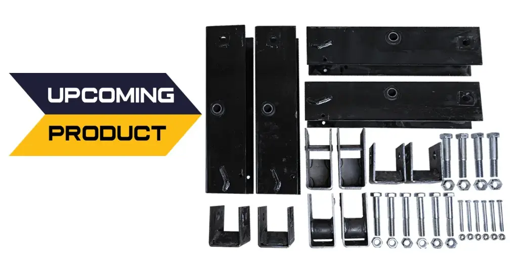 Tridem Axle 42,1/4" Axle Spacing Hanger Kit W/ Equalizers & Bolt On Hardware For 12-16k Axles