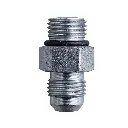 Fitting - 3/8" ORB Male (9/16"-18 SAE-6) & Male JIC 3/8" - 0° - Zinc Plated 