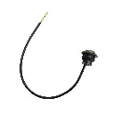 Amber Mini Led Light Tinted Lens 3/4" W/ 8" Pigtail & Grommet