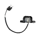 License Plate Led Light Clear Lens Vertical Mount W/ 8" Pigtail - Bolt On 