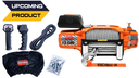 Winchmax Winch Steel Cable 80' - 13,500 Lbs - 12V - Orange