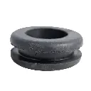 Round Rubber Grommet 1" Center - Black