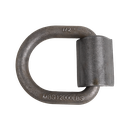 1/2" D-Ring W/ Weld On Clip 4,000 Lbs Wll - 12,000 Lbs Mbs - Forged Steel - Raw