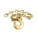 GR70 Safety Chain W/ Clevis Hook 5/16" X 36" 15,800 Lbs Mbs - Zinc Plated 