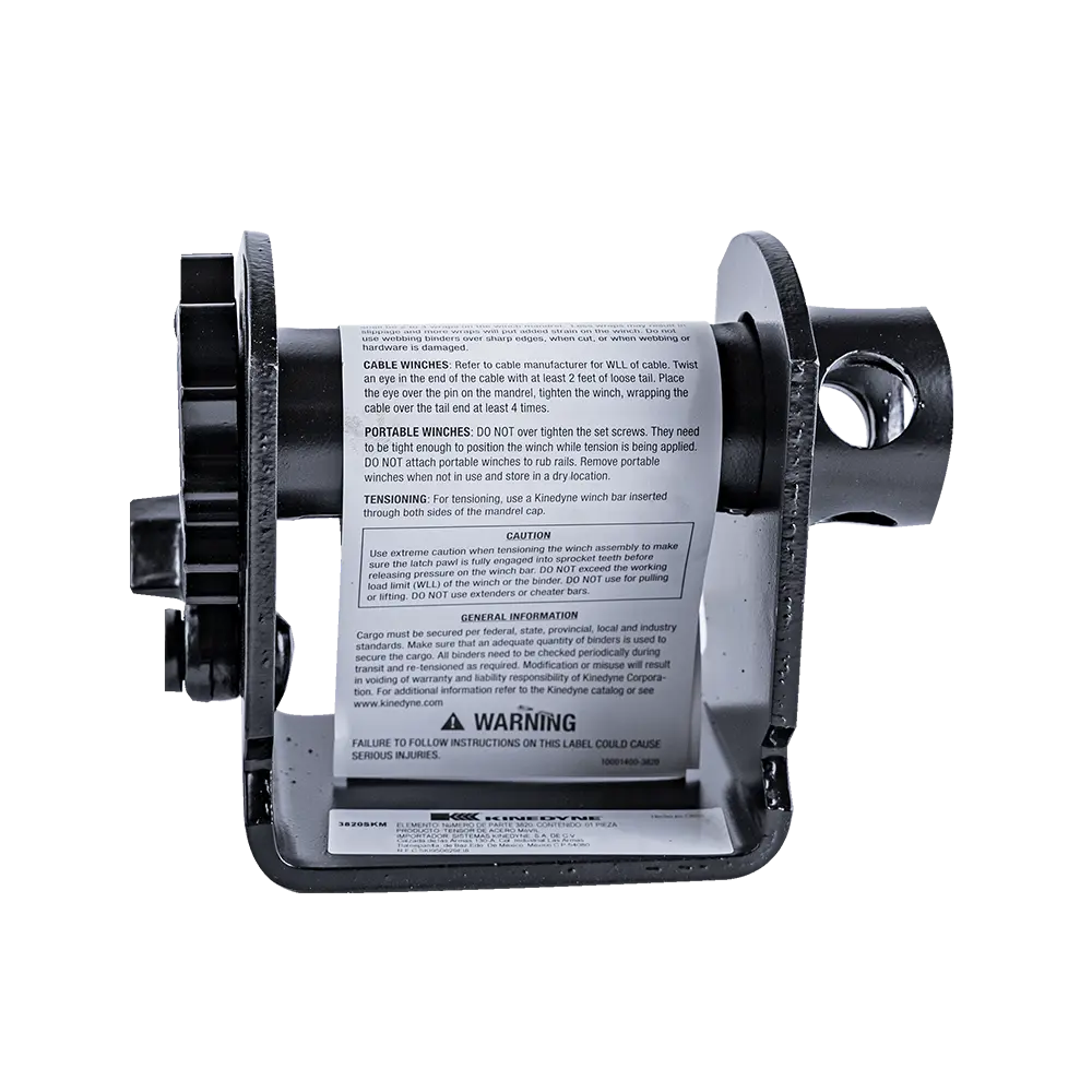 Sliding C-Channel Winch 6,670 Lbs Wll - Steel - Black