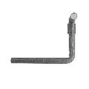 Weld On Lock Handle 5/8" X 4" X 6" - Steel - Raw