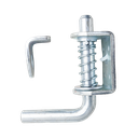 Weld/Bolt On Heavy Duty Spring Loaded Latch Pin Assembly W/ Keeper 3/4" X 5" X 6" - Zinc Plated