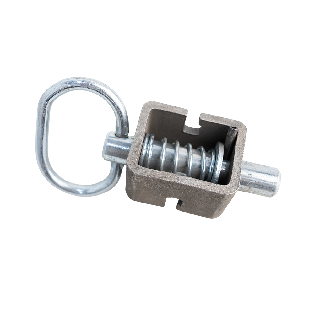 Weld On Spring Loaded Latch Pin Assembly 9/16" X 3" - Steel - Raw