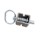 Weld On Spring Loaded Latch Pin Assembly 9/16" X 3" - Steel - Raw