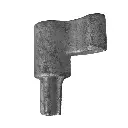 Weld On Cam Door Bottom Lug - Cast Iron - Raw