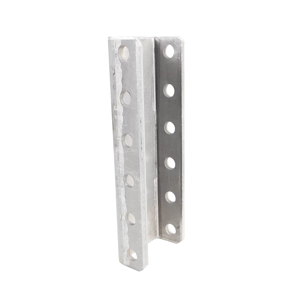 3/8" 6-Hole Adjustable Hitch Channel 25K - Steel - Raw