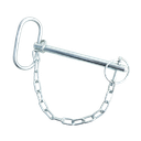 Hitch Pin W/ Chain & Lynch Pin 1/2" X 4,7/8" - Zinc Plated