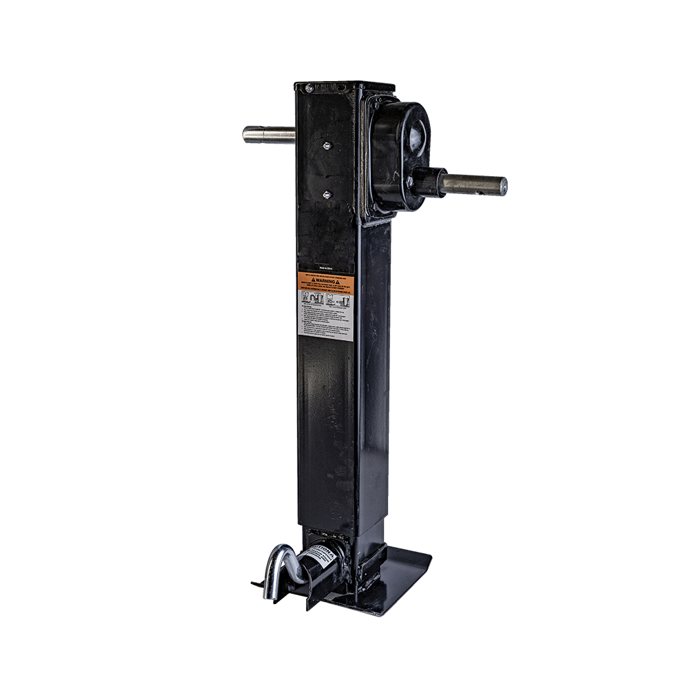 12K JACK 2-SPEED, FRONT PIN, NO HANDLE - BLACK