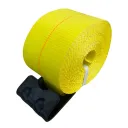 4" X 30' STRAP W/ FLAT HOOK 5400 LBS WLL - YELLOW