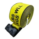 4" X 35' STRAP W/ FLAT HOOK 5400 LBS WLL - YELLOW