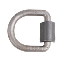 D-RING DE 5/8" CON CLIP PARA SOLDAR – WLL 6,300 LB – MBS 18,000 LB – ACERO FORJADO – ACABADO NATURAL