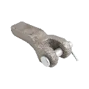 Weld On Chain Retainer W/ Pin For 1/2" Chain 35,000 Lbs Mbs - Forged Steel - Raw 