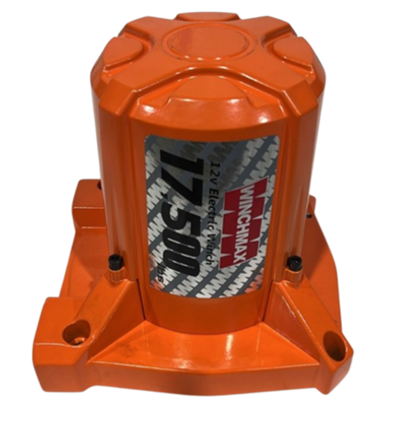MOTOR COMPLETO CON ETIQUETA PARA WINCH DE 17,500 LBS 12V - NARANJA