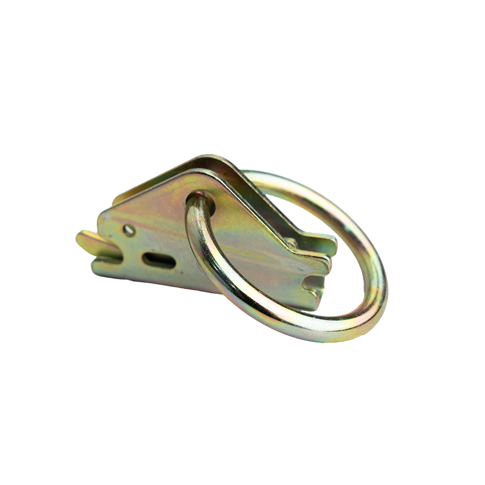 E-TRACK TIE DOWN FITTING 2" O-RING 1,335 LBS WLL - ZINC PLATED