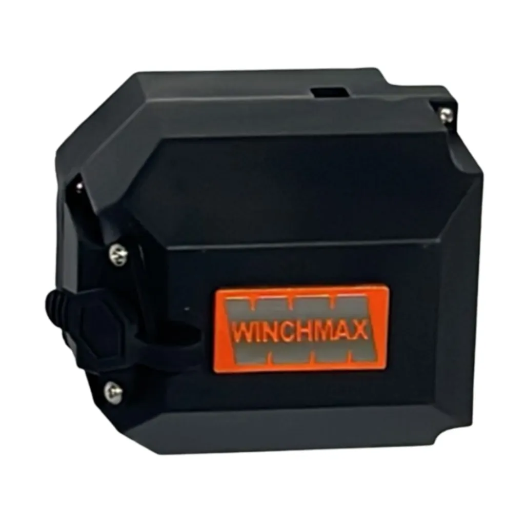 EMPTY CONTROL BOX CASE (2 PART) WITH WANDERLEAD SOCKET FITTED FOR WM20,000- 22,000 LBS 12V - BLACK
