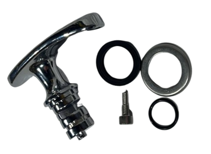 [GXEL-010024] Gearbox Handle For Wm17,500 Lbs - Chrome Plated