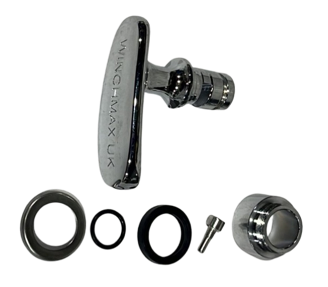 [GXEL-010025] GEARBOX HANDLE FOR WM20,000- 22,000 LBS - CHROME PLATED