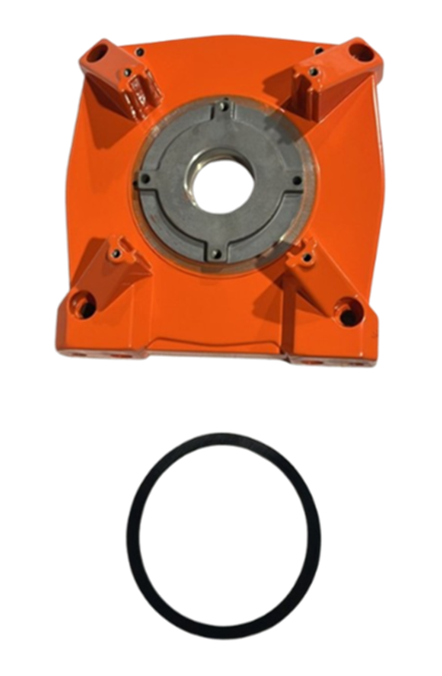 [GXEL-010022] MOTOR BASE WITH SEAL FOR WM17,500 LBS - ORANGE