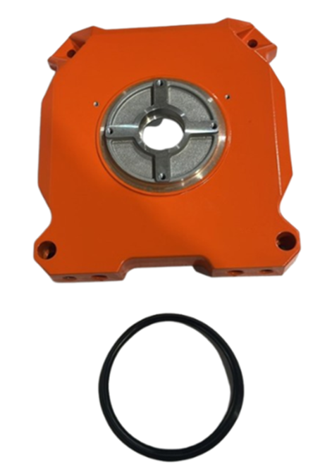 [GXEL-010023] MOTOR BASE WITH SEAL FOR WM20,000 LBS - ORANGE